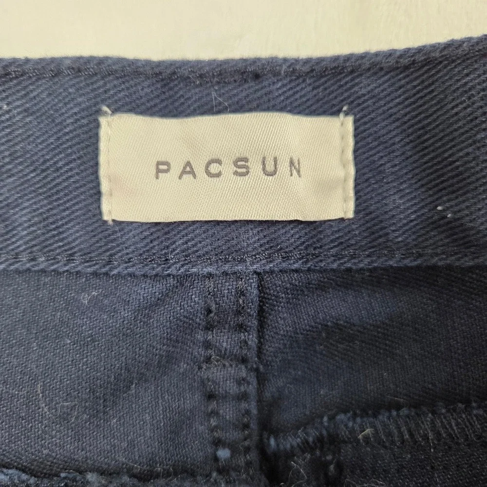 PacSun Cargo Pants Mens 34 Gray Straight Leg Utility Workwear Excellent